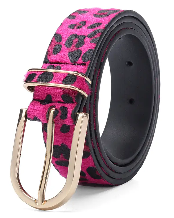 Leopard Print Belts