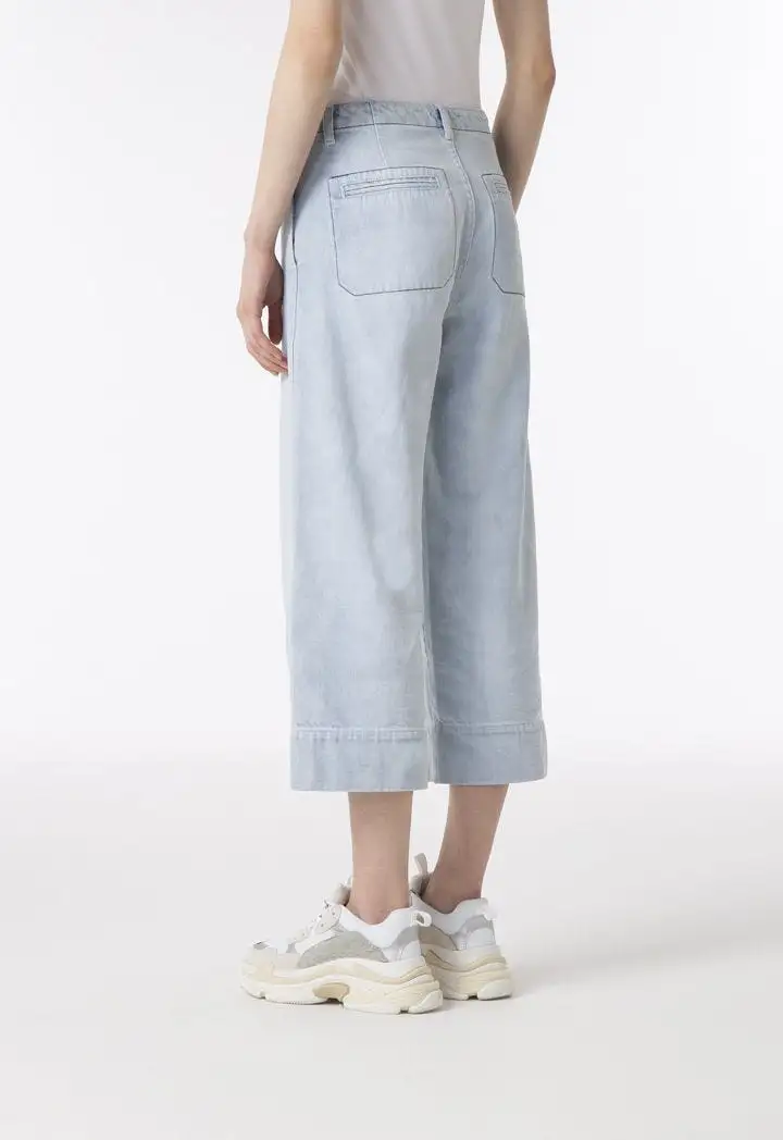 Light Denim Culottes