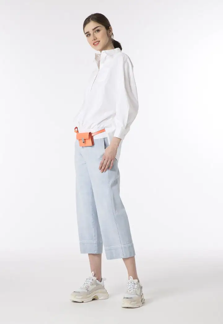 Light Denim Culottes