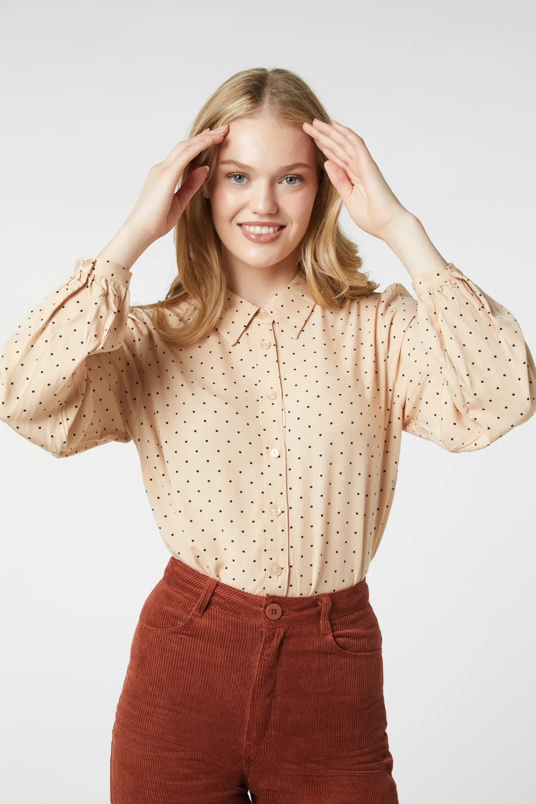 Lillian Spot Blouse