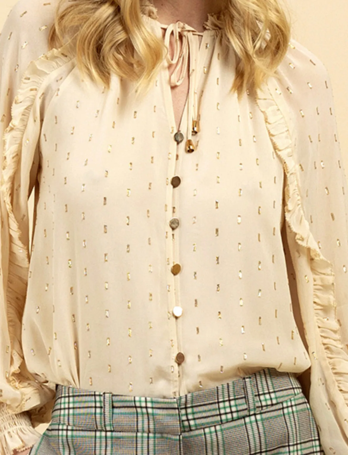 Lola cream FeeG blouse