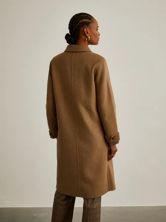 Long wool overcoat