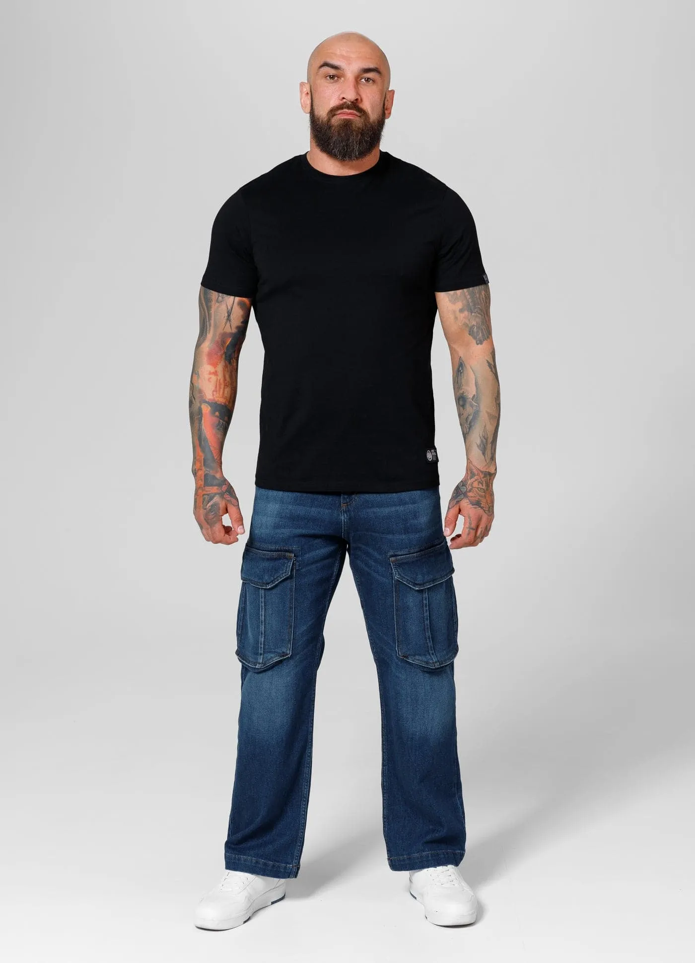 LONGSPUR Cargo Navy Wash Jeans