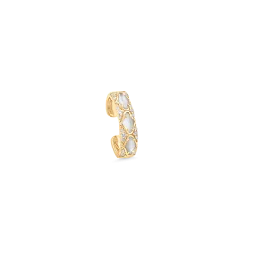 Lucia Gold Mother of Pearl Ear Cuff