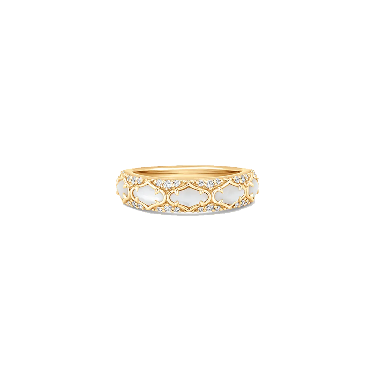 Lucia Mother of Pearl and Gold Thin Ring