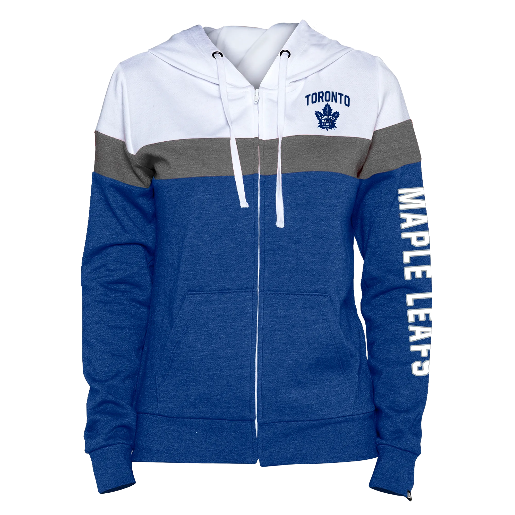 Maple Leafs New Era Women's 3Tone Full Zip Hoody