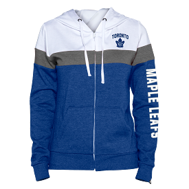 Maple Leafs New Era Women's 3Tone Full Zip Hoody