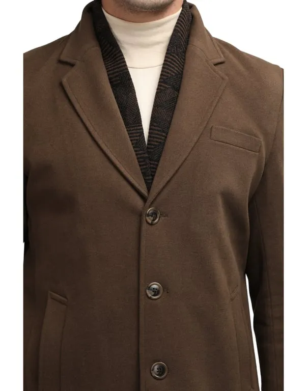 Men Coat Brunette Color