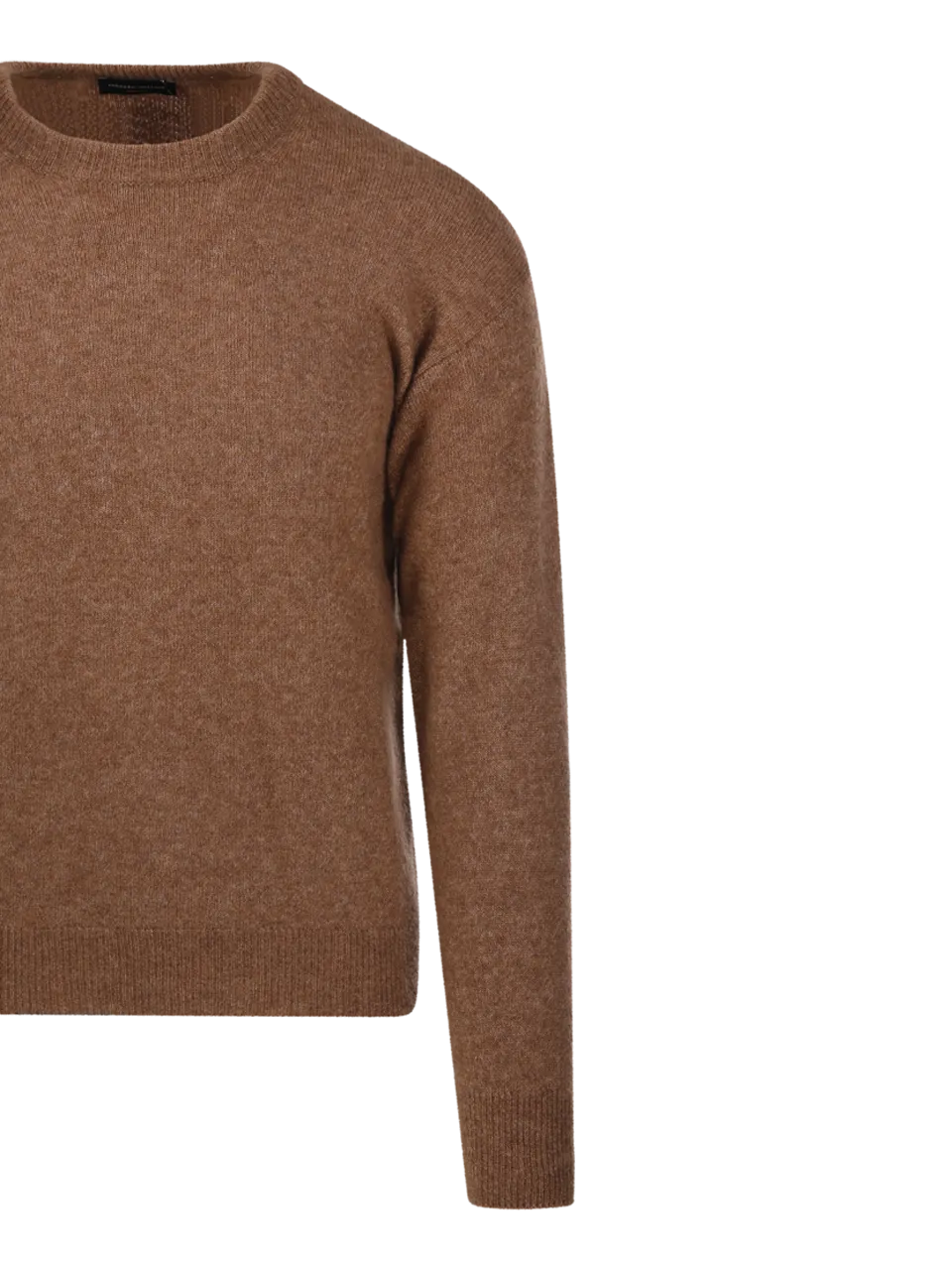 MEN ROBERTO COLLINA BROWN CASHMERE SWEATER