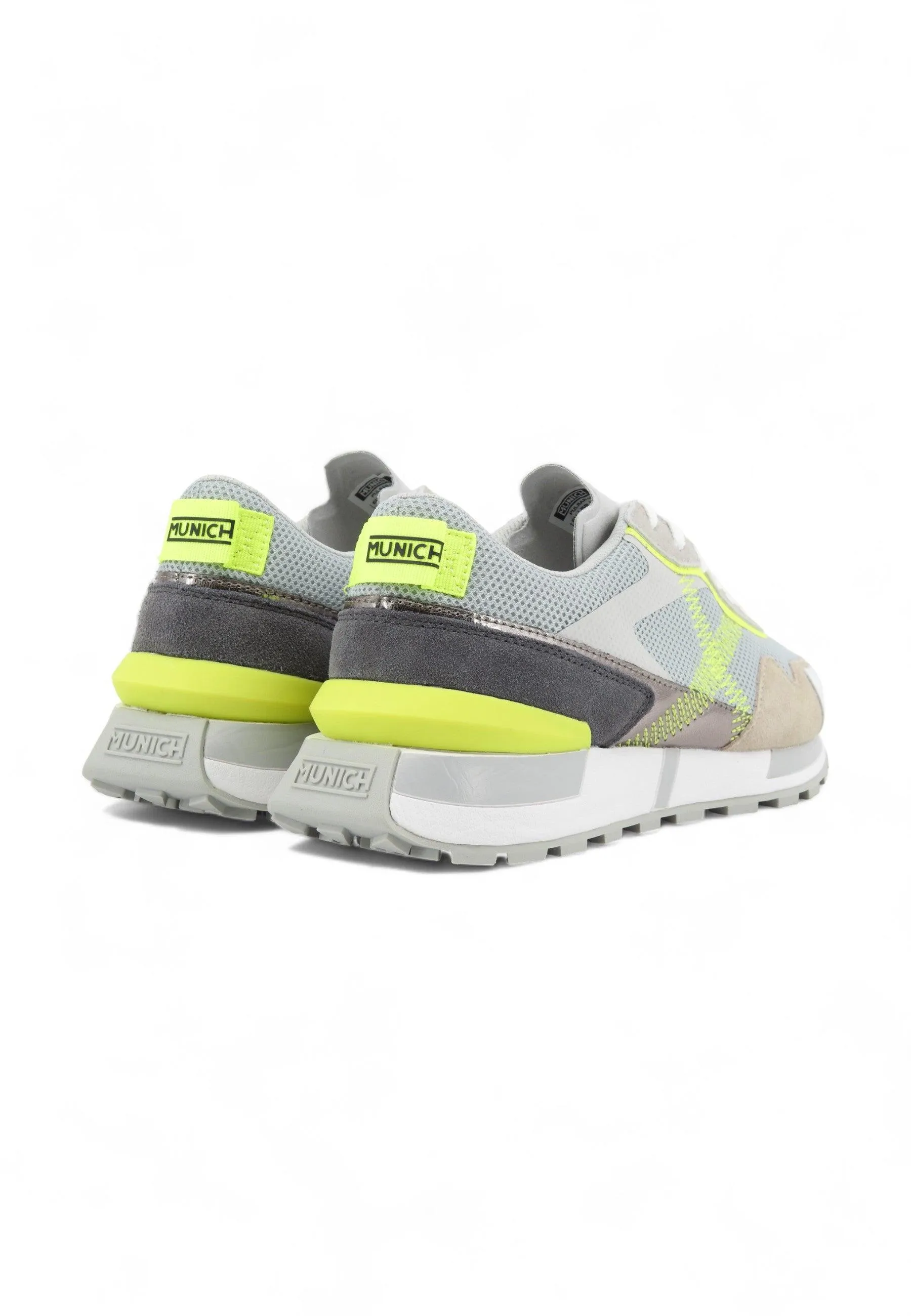 MUNICH Pulsar 03 Sneaker Donna Grey Verde Fluo 8211003