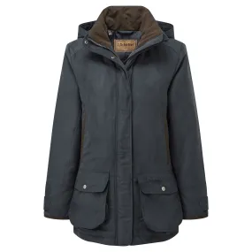 Navy Schoffel Teal Shooting Coat