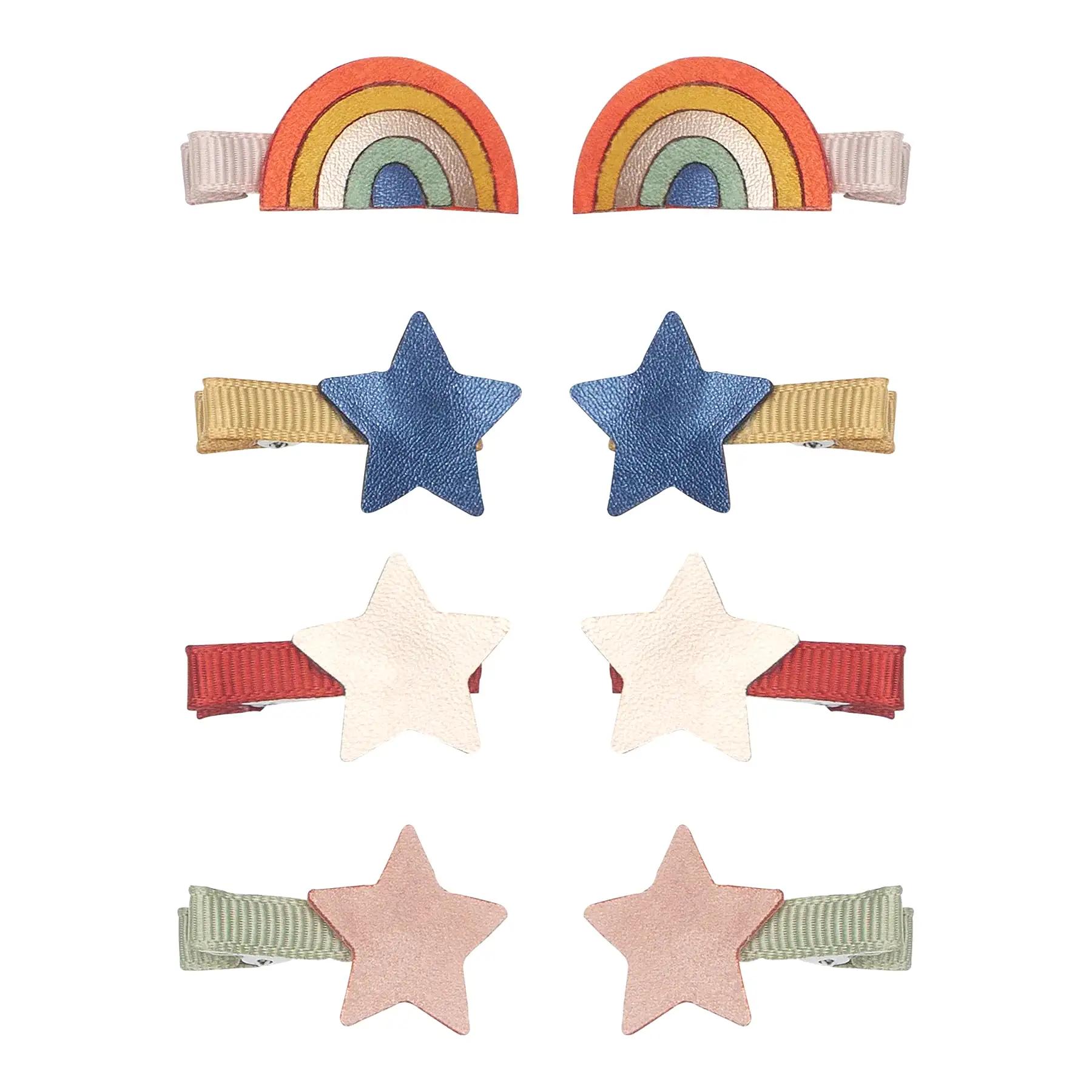 Over the Rainbow Mini Hair Clips - Set of 2