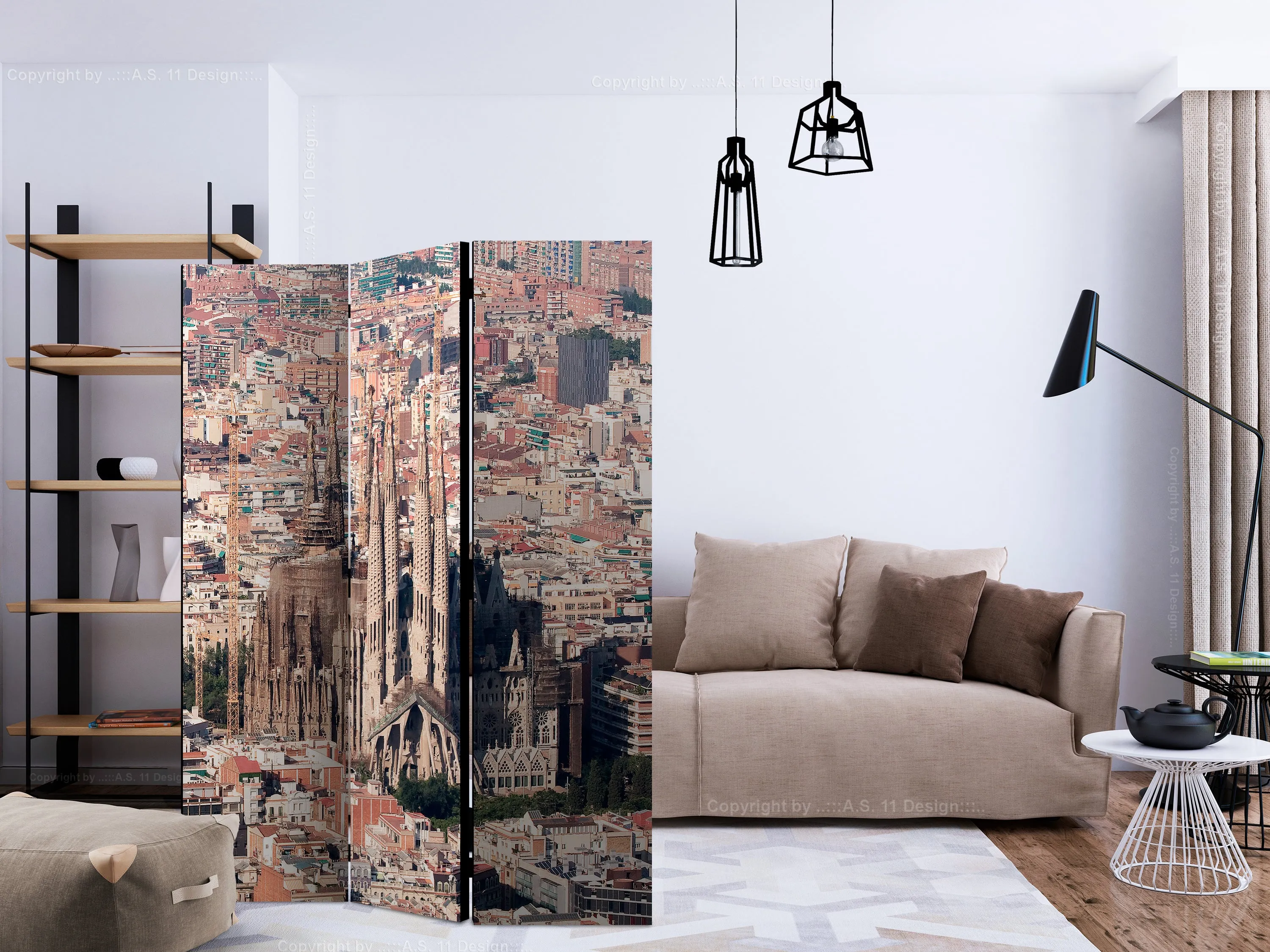 Paravento Heart of Barcelona [Room Dividers]