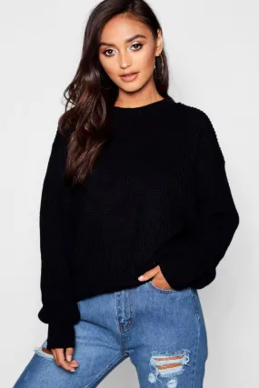 Petite Recycled Ivy Oversized Sweater