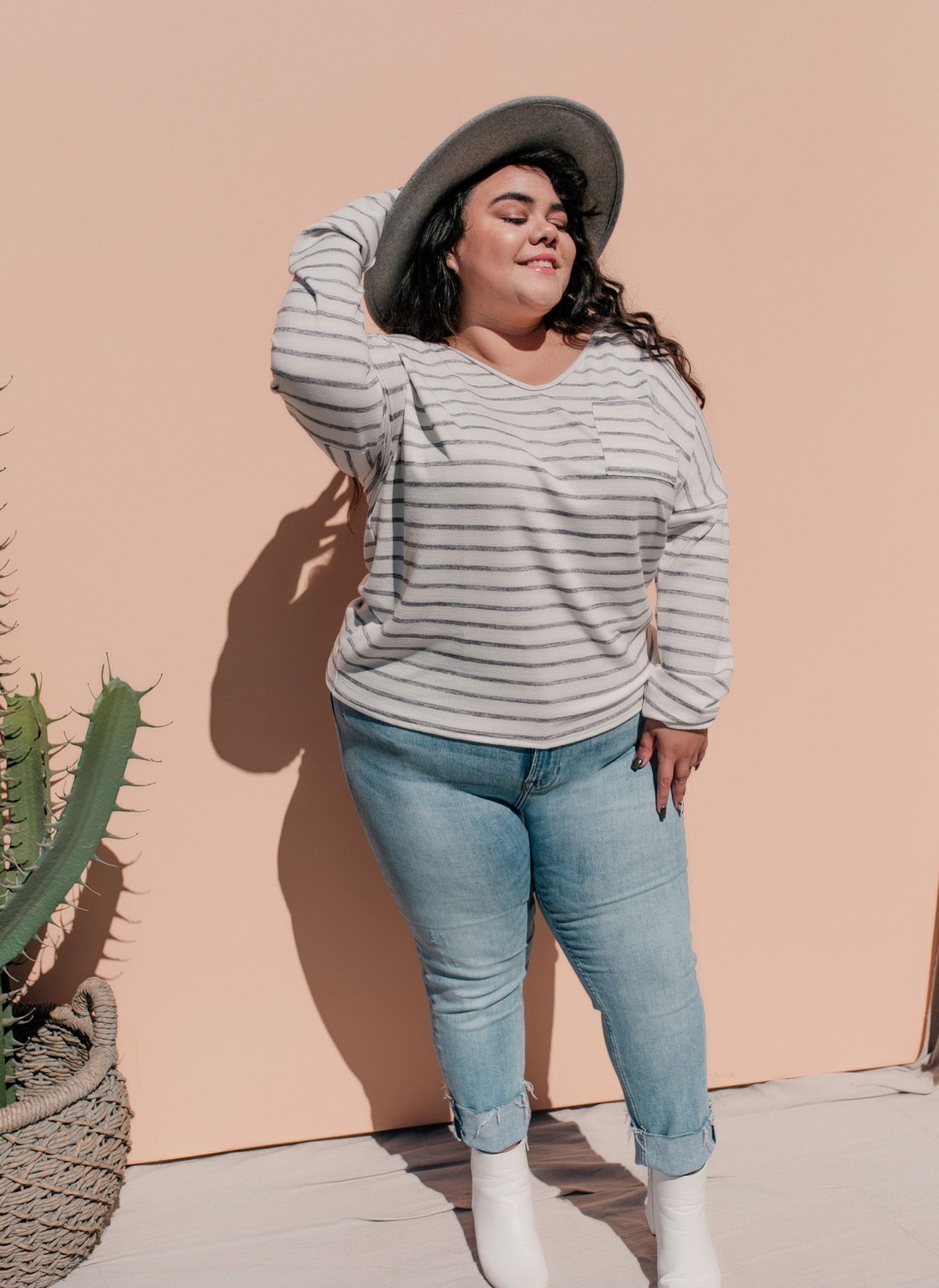 PLUS SIZE Regroup Striped Top