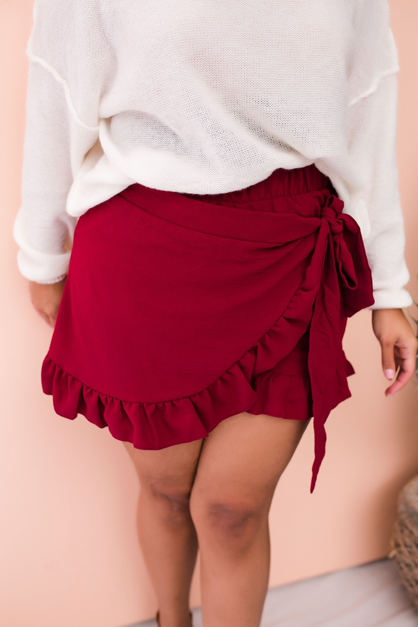 PLUS SIZE Throwback Ruffle Skort