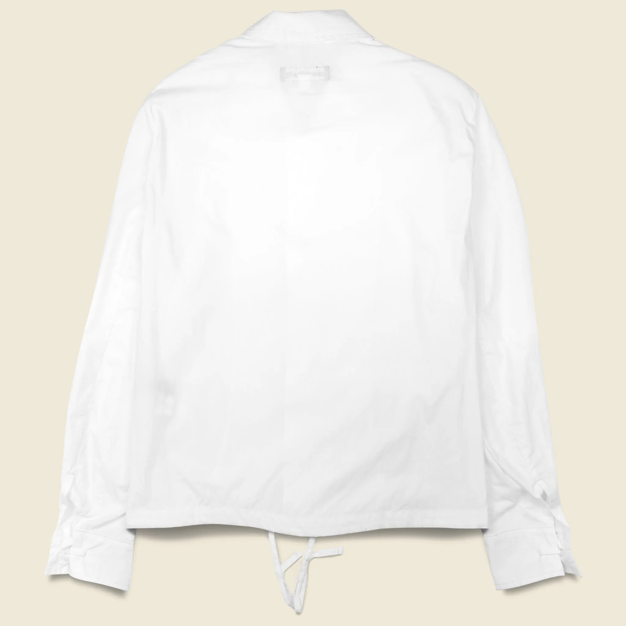 Poplin Type-A Military Service Jacket - White