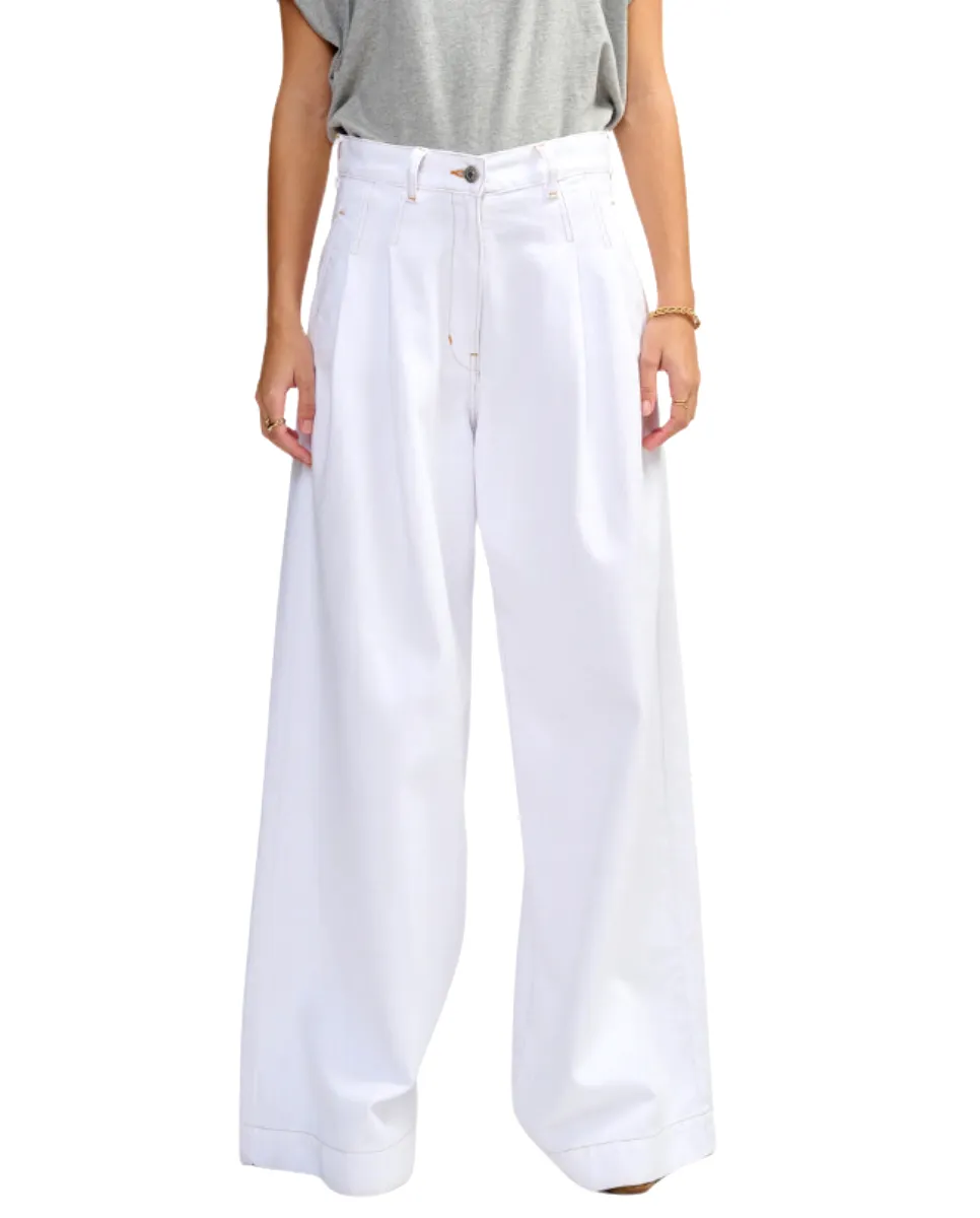 Pops Jeans White