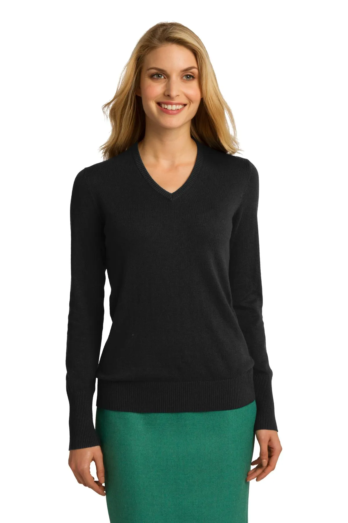 Port Authority LSW285 Ladies V-Neck Sweater