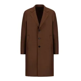 Pressed Wool Overcoat - Cognac