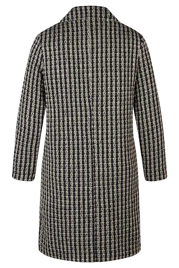 Rabe & LecomteBLACK TWEED-LIKE COAT