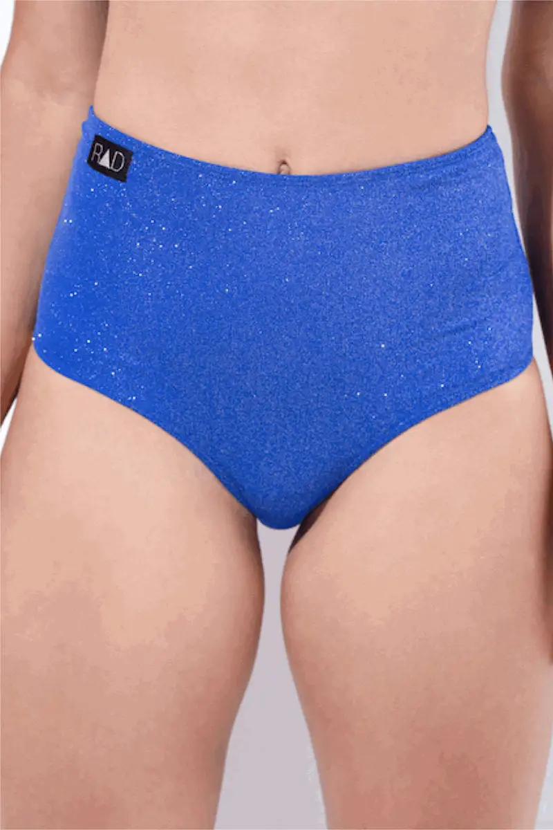 RAD Eve Shorts - Blue Glitter