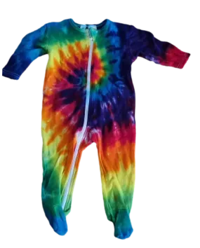 Rainbow Tie Dye Baby Romper