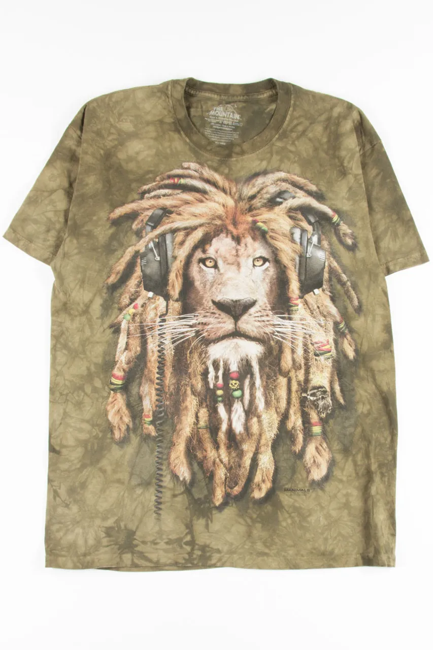 Rasta Lion Tie Dye T-Shirt