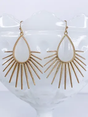 Ray of Light Earrings-Gold