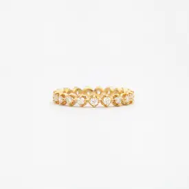 Round Diamond Collet Eternity Band