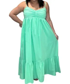 Saltwater Luxe Flora Maxi Dress In Sea Green