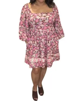 Saltwater Luxe Layla Floral Mini Dress In Pink Floral