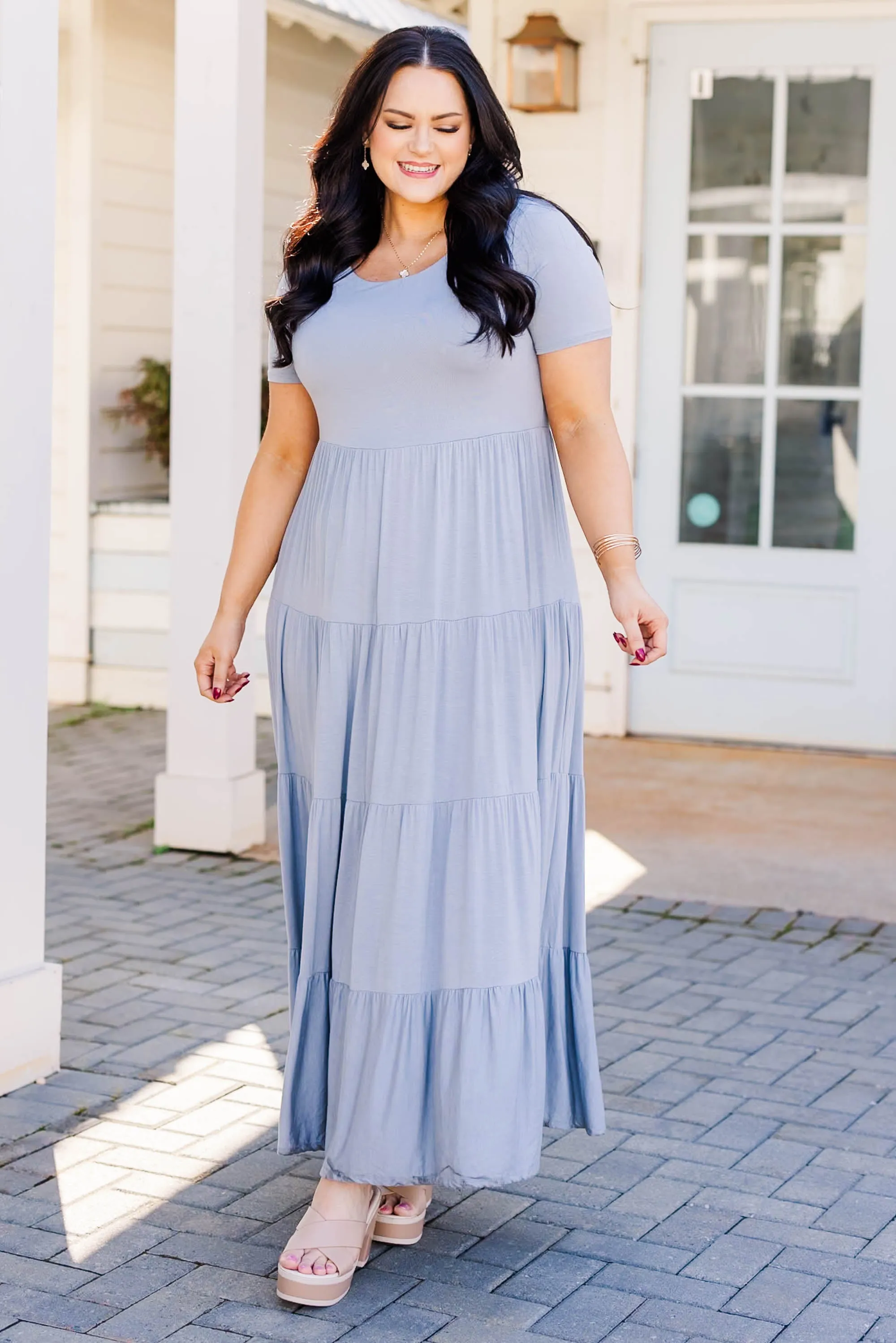 Saltwater Sunrise Dress, Gray