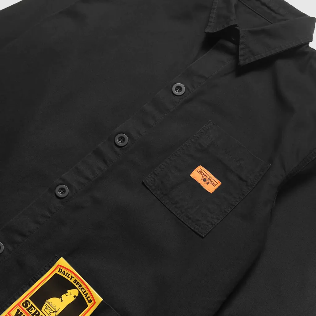 Service Works Canvas Coverall Jacket - Black