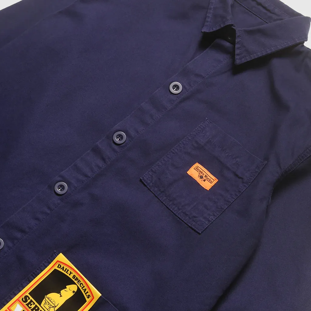 Service Works Canvas Coverall Jacket - Navy