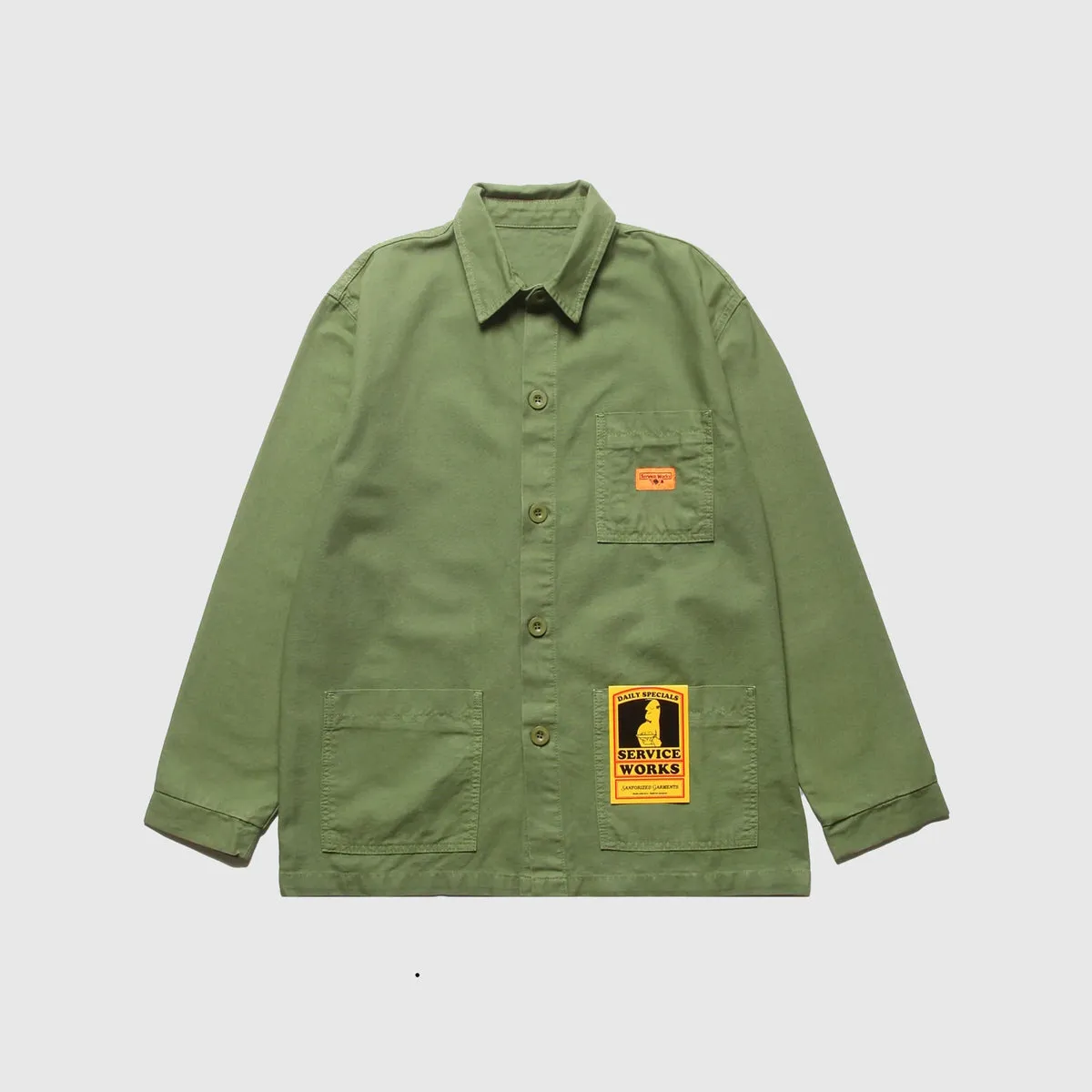 Service Works Canvas Coverall Jacket - Olive