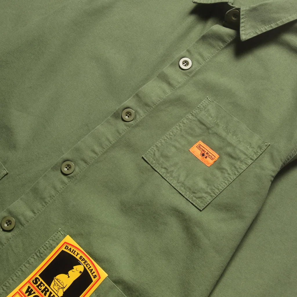 Service Works Canvas Coverall Jacket - Olive