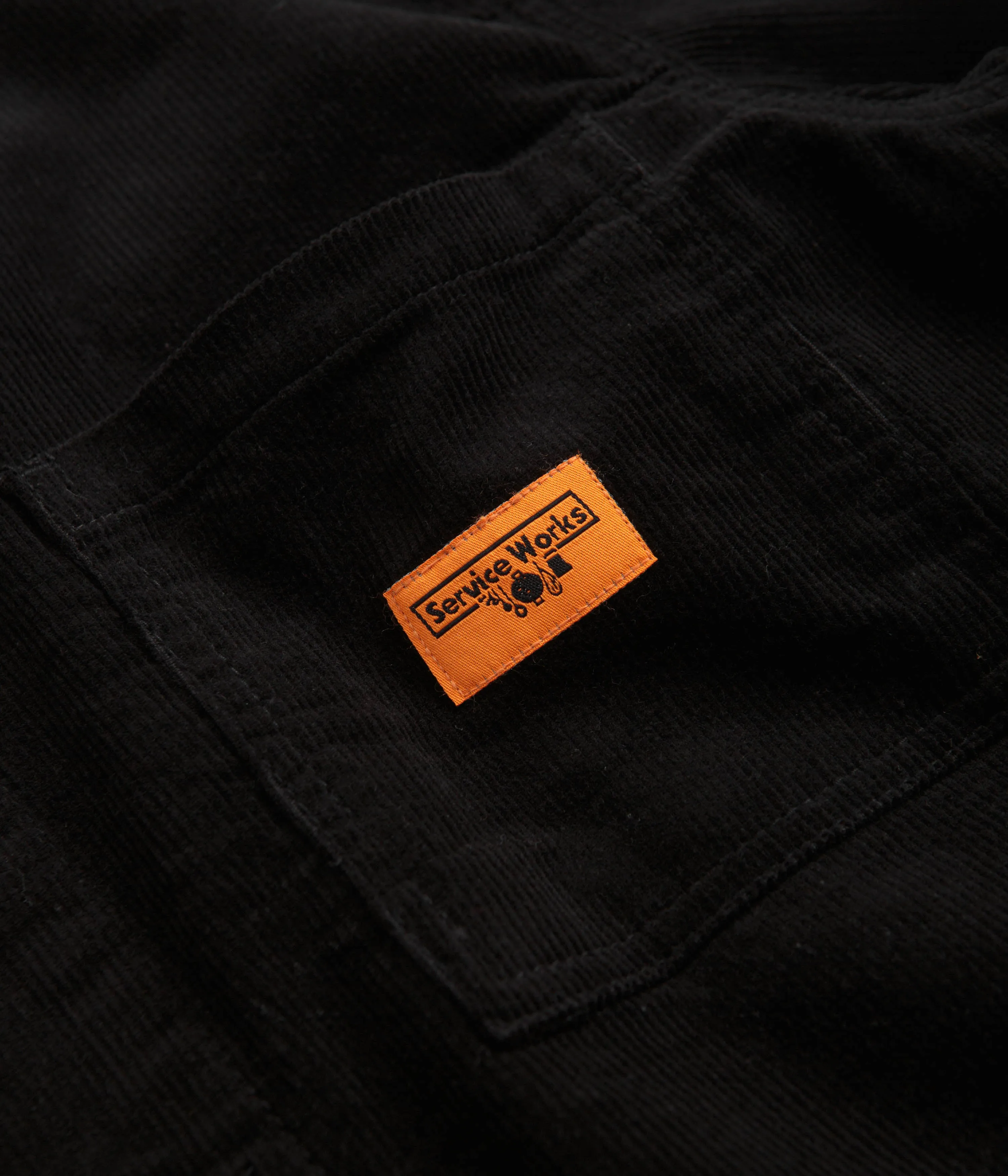 Service Works Corduroy Coverall Jacket - Black