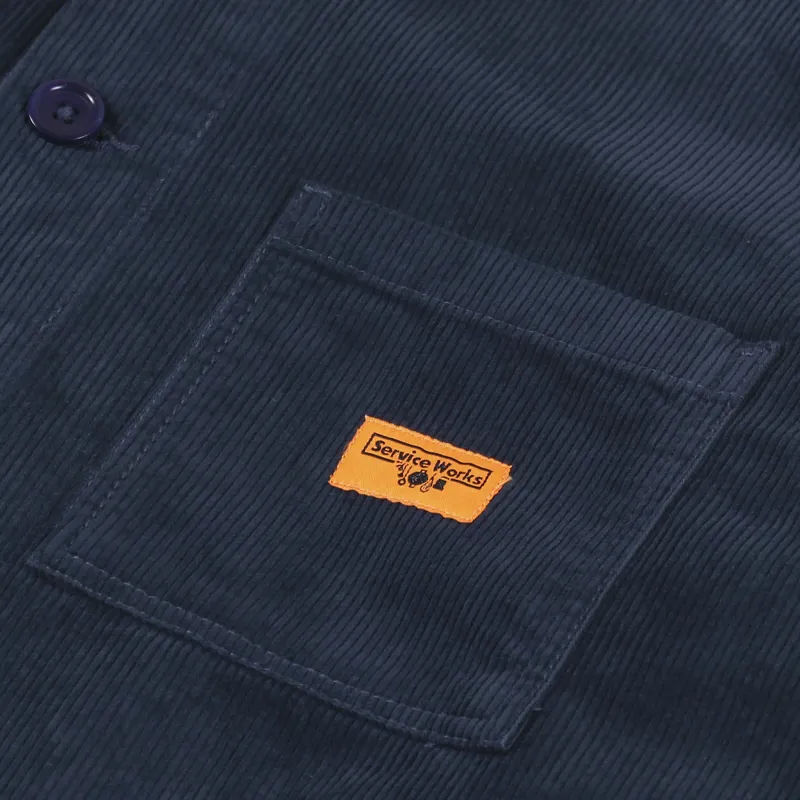 Service Works Corduroy Coverall Jacket Navy