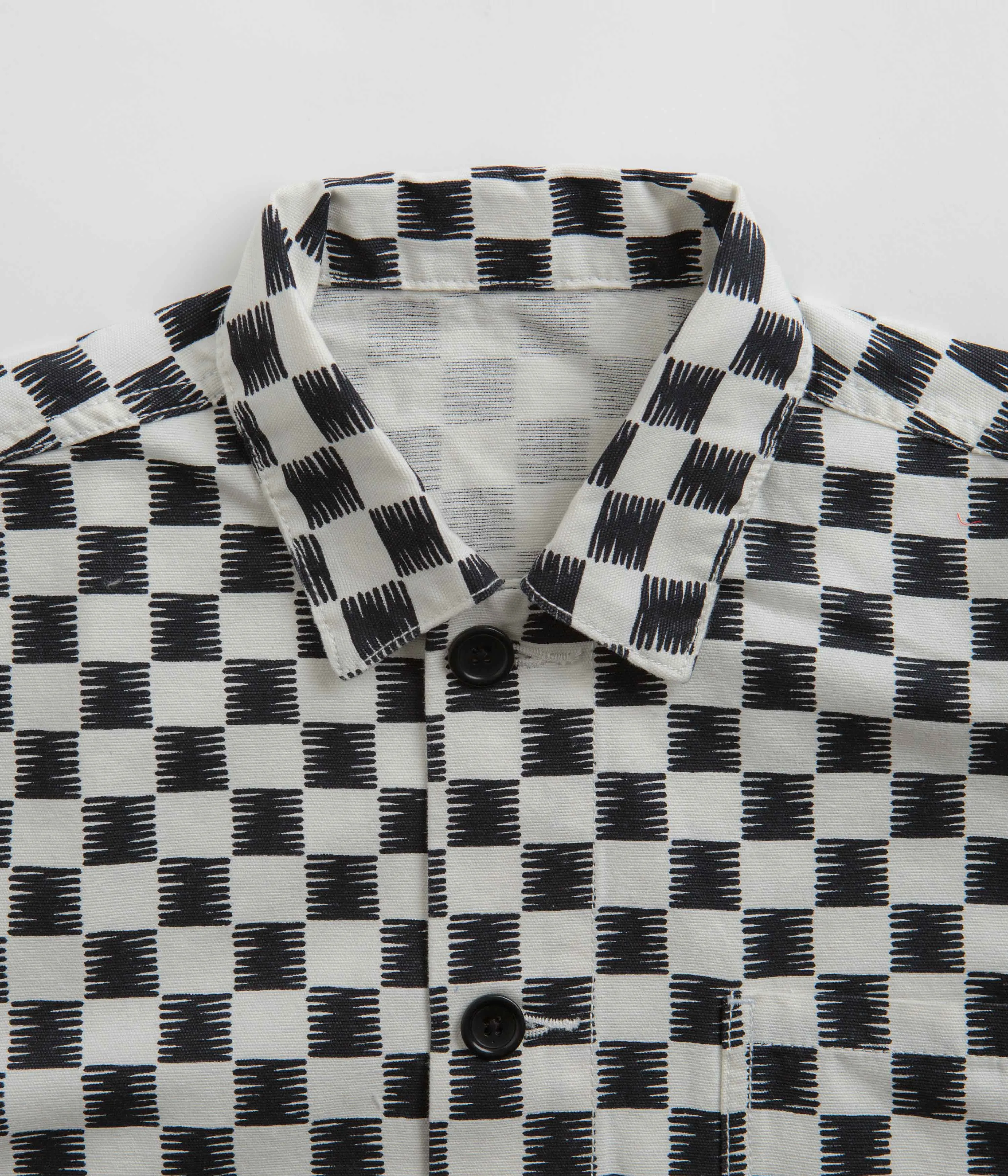 Service Works Coverall Jacket - Black / White Checker