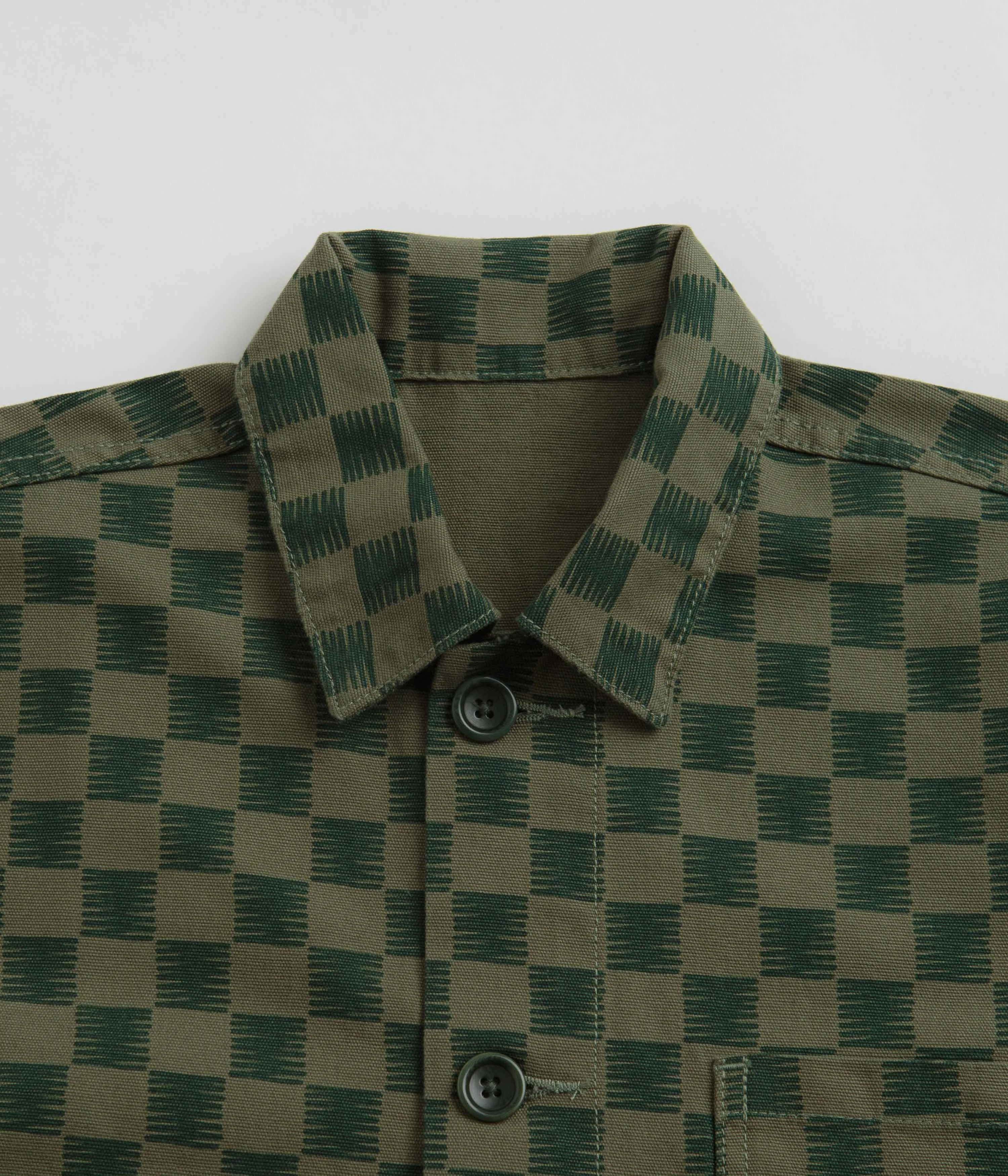 Service Works Coverall Jacket - Green Checker