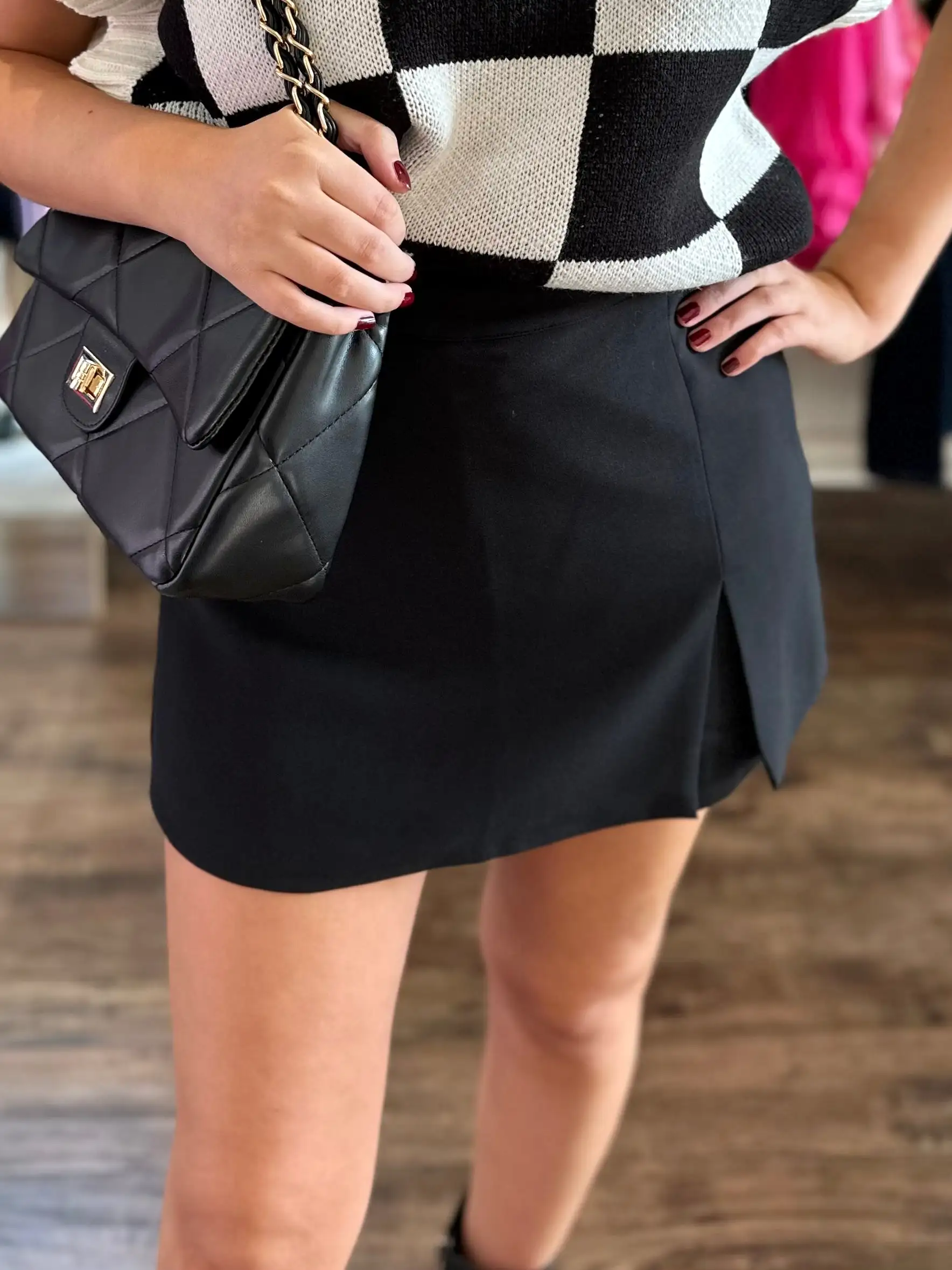 Side Slit Skort