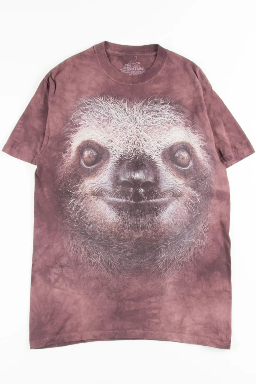 Sloth Face Tie Dye T-Shirt