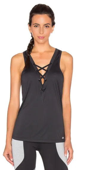 Splits59 Melrose Tie Front Noir Tank