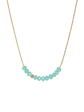 Sprinkle of Cyan - 18k Gold