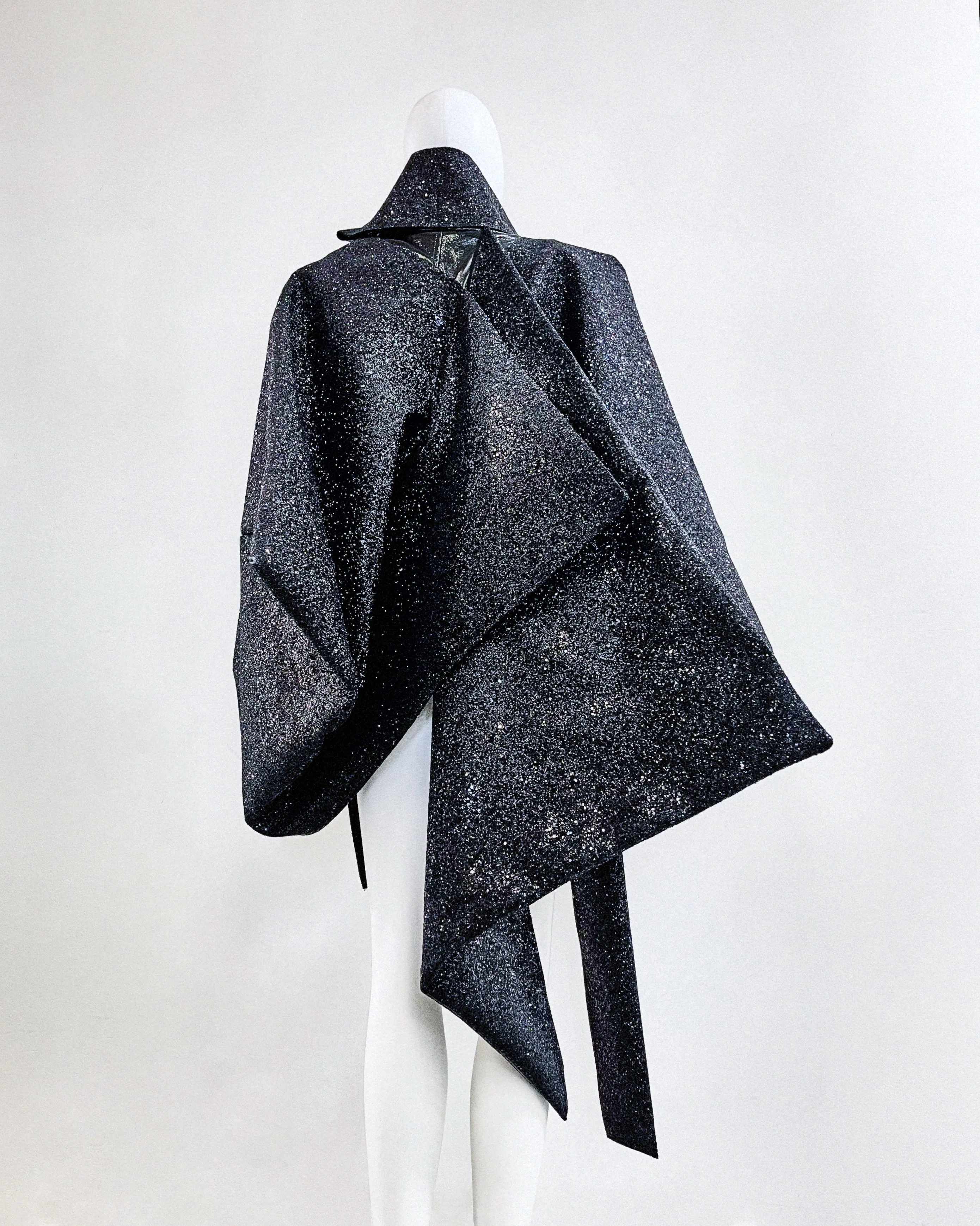 Star Vinyl Glitter coat