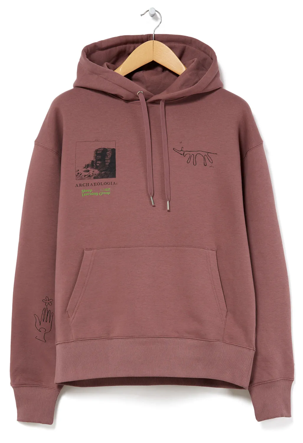 Steep Learning Group Robin Hood Stride Hoodie - Natural Wine Stain