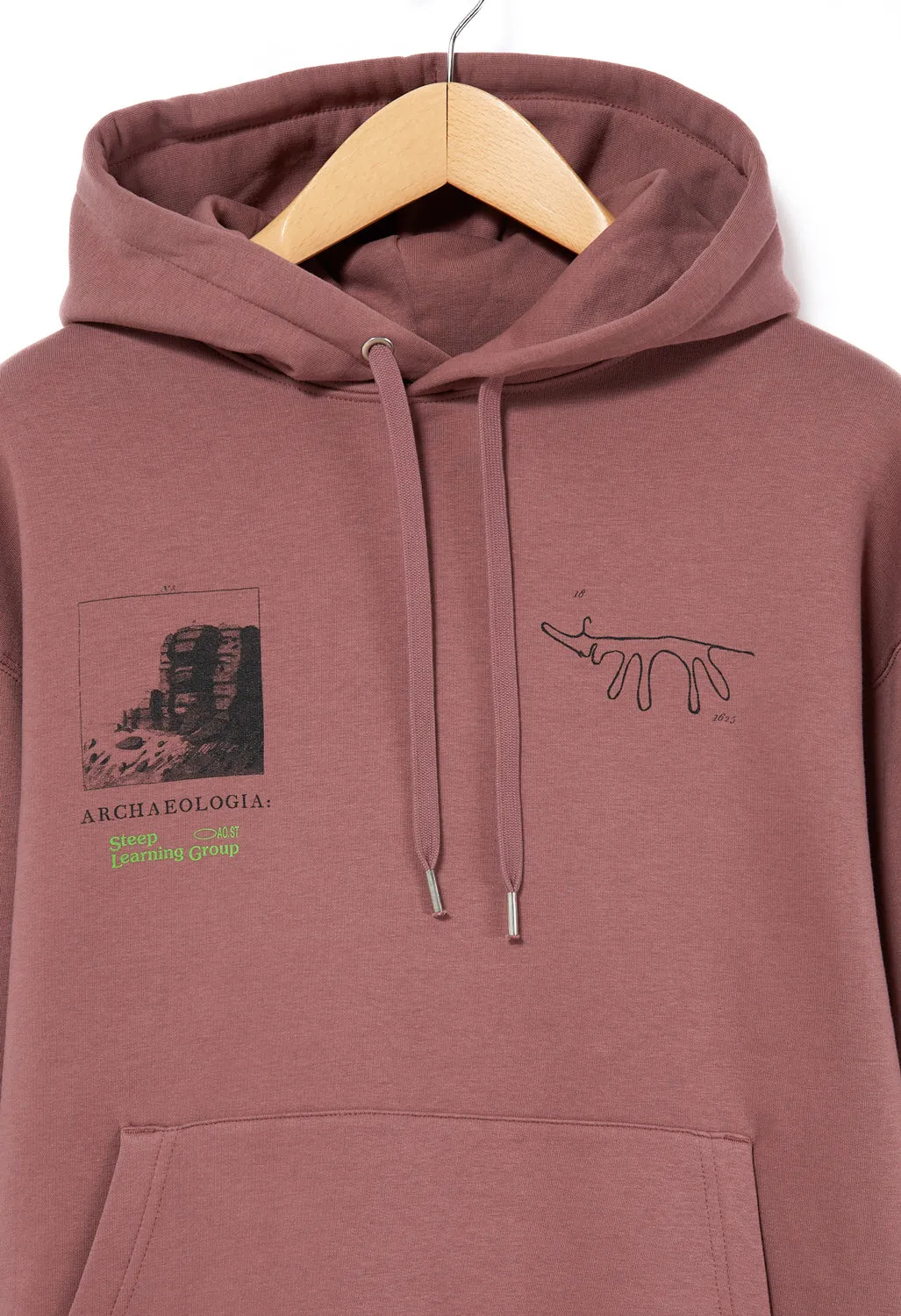 Steep Learning Group Robin Hood Stride Hoodie - Natural Wine Stain