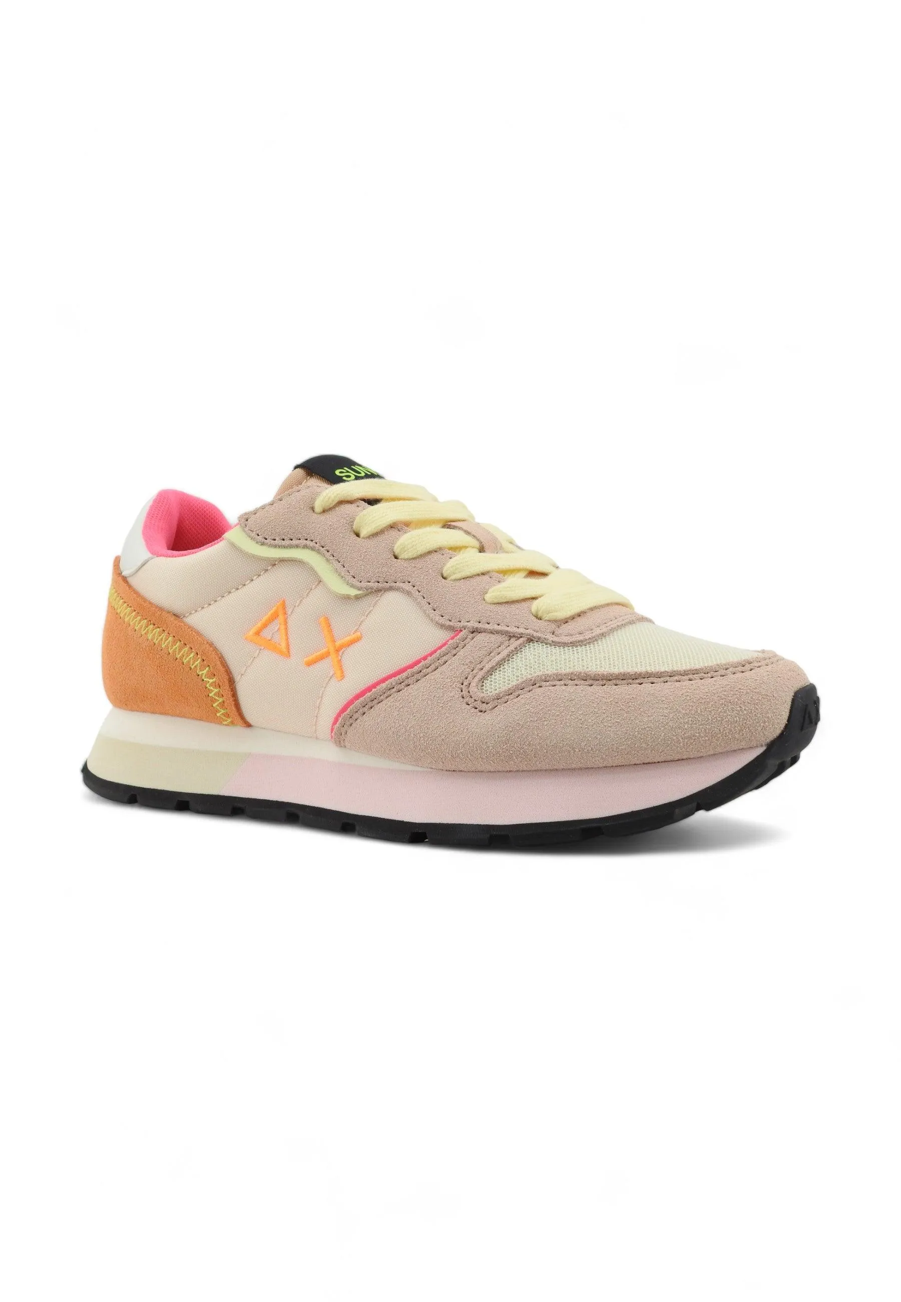 SUN68 Ally Color Explosion Sneaker Donna Porcellana Rosa Z34204