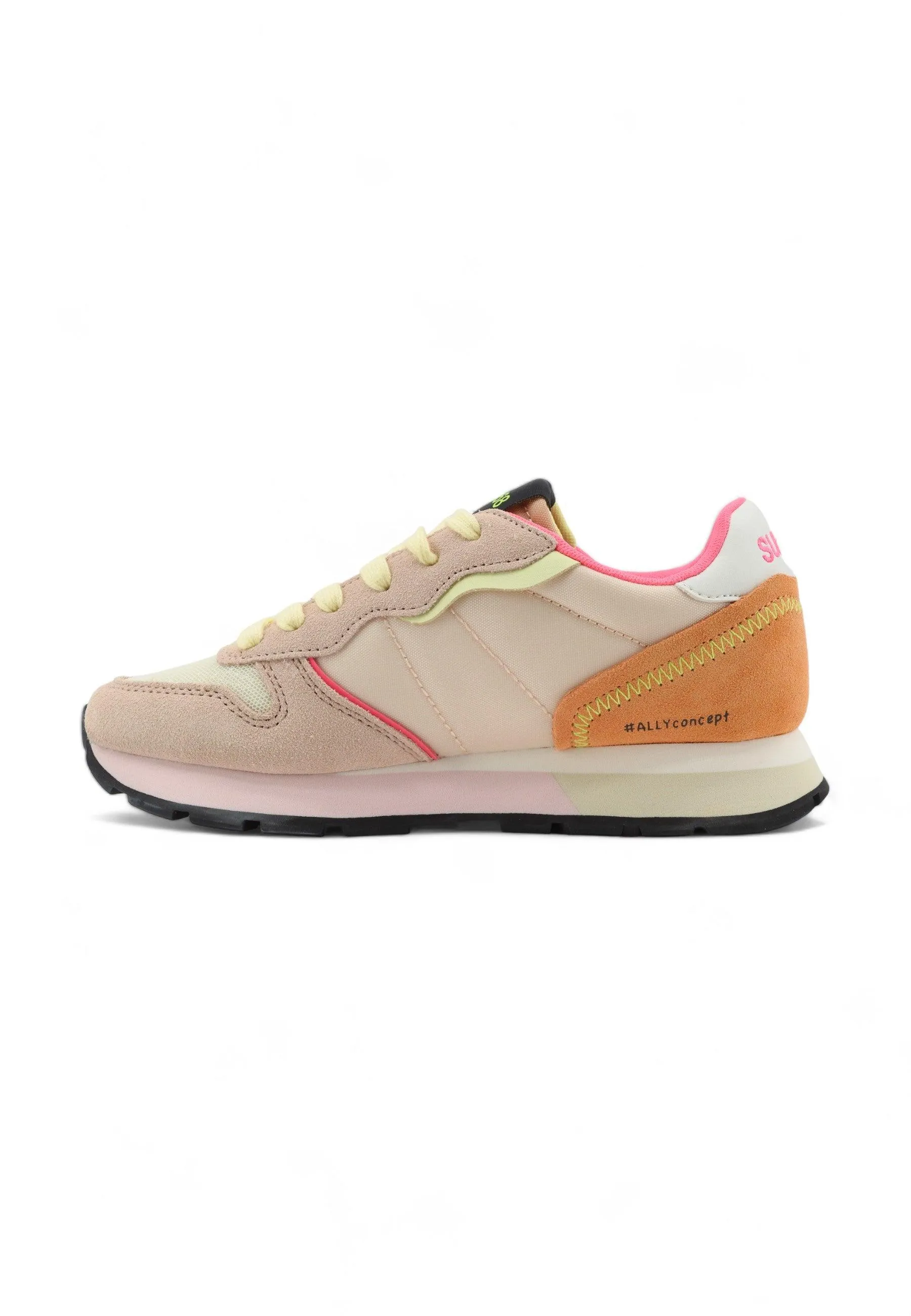 SUN68 Ally Color Explosion Sneaker Donna Porcellana Rosa Z34204